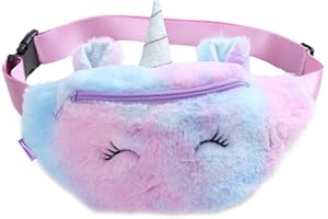 Laahoem Licorne Taille Sac Tie-dye Hanche Poitrine Sac Banane Sac à Dos à Bandoulière Mignon Drôle Enfants Filles Ceinture Pack