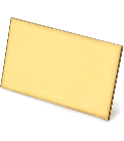 Lamiera Di Ottone MS63 (CuZn37) Spessore 3,0 Mm - Formato A4, Superficie Grezza, Taglio Di Precisione - 2