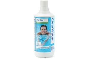 Clearwater Water Clarifier for Hot tub Spa and Swimming Water Treatment for Pristine Crystal Clear Water, 1 Litre - Bottle Cover Design May Vary
