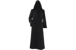 Amayar Hommes Hooded Robe Cape Chevalier Fantaisie cosplay costume adulte EU Taille