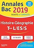 Annales Bac 2019 Histoire-Géo Tles L/ES/S