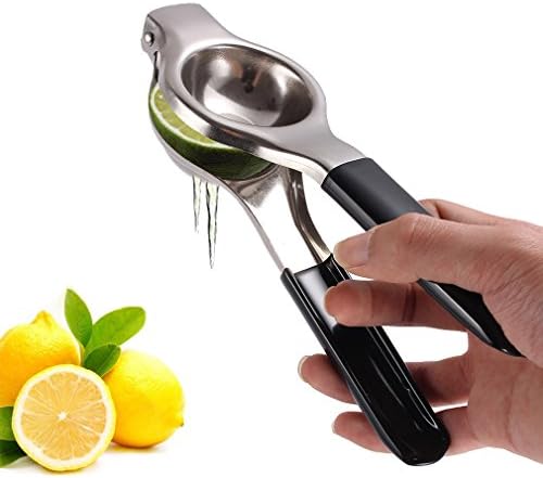 Lemon Squeezers,Smaier Professional Stainless Steel Lemon Lime Citrus Orange Juice Manual Press Squeezer- Lemon Press