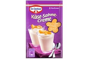 Dr. Oetker - Crème au fromage en poudre (Cremepulver Käse-Sahne) | Poids Total 63 grams