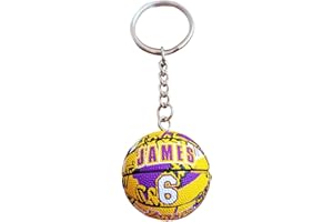 RIKE'S Genérico Llavero NBA - Keychain - Coleccionables Varios Equipos Pelota Deportiva Baloncesto - Colgante Creativo 3D