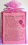 50TH BIRTHDAY SURVIVAL KIT PINK