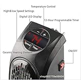 ★ [TRAGBARE PERSÖNLICHE HEIZUNG] Diese Raumheizung ist klein und leicht, nur 0,14 Kubikmeter. Es ist leicht zu transportieren und zu transportieren, ideal für den Einsatz zu Hause oder im Büro. Legen Sie es auf den Schreibtisch in Ihrer Nähe oder legen Sie es auf den Boden, um die Füße zu wärmen, während Sie arbeiten, lesen oder fernsehen usw.