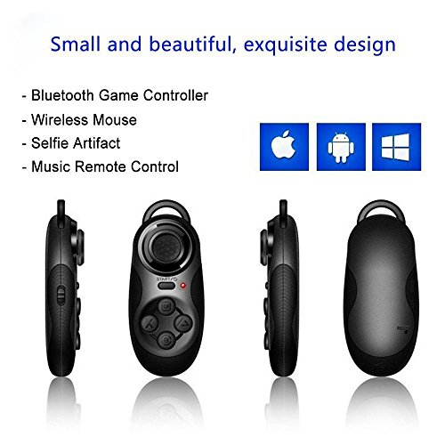 PTCM Mini Bluetooth senza fili regolatore del gioco per Smart Phone Gamepad Joystick per occhiali 3D VR, iPhone, Samsung, Tablet PC controller di gioco TV + cavo