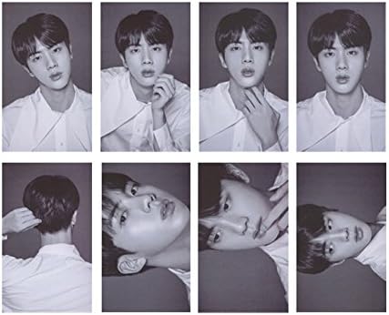 Coaste Antilane 8 Pieces Lomo Cards | Jung Kook Jimin BTS Mini Photo Card/Postcard/V, Suga Jin J Hope Rap Monsters Bangtan Boys Band Members Merchandise | Collection Best Gift for the Army JIN