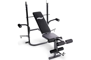 Nova Banc de musculation multifonction pliable et réglable, flexion des jambes et haltérophilie. Charge maximale 255 kg
