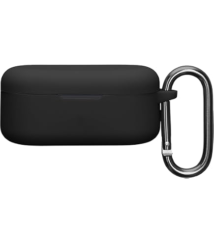 Custodia In Silicone Con Gancio Per Oppo Enco Buds 3 Pro - Copertura Protettiva Morbida, Antigraffio E Antiurto - Include Moschettone
