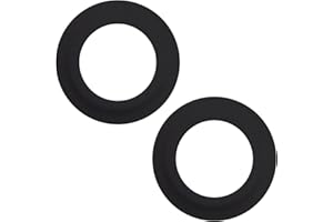 EUSUPNOVA Lot de 2 Joints de Valve de Chasse d’eau 72 mm x 45 mm Compatible avec Siamp Optima 49 50, Joint d’étanchéité en Silicone pour Réservoir WC, Noir, Durable et Étanche