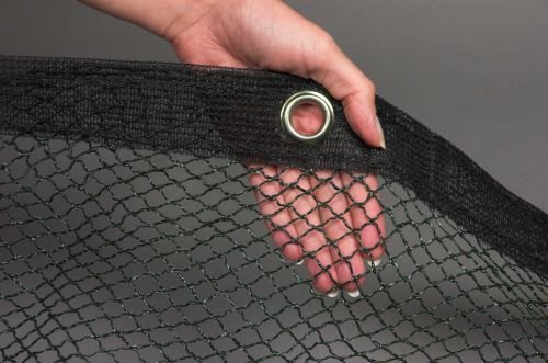 Teichnetz 6x5m schwarz Teichabdeckung Reiherschutz Laubschutznetz Abdecknetz - 2