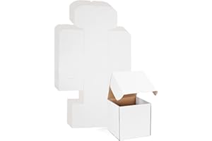 RLAVBL Boîte Carton Expédition 20.3x20.3x20.3 cm, Lot de 15 Boîtes Carton en Blanche