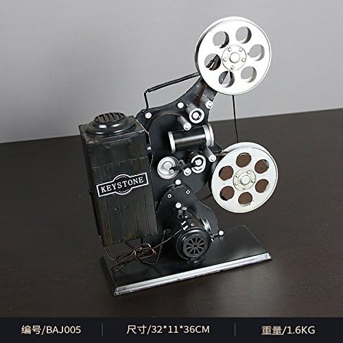 GFEI Vintage Retro nostalgic old movie projector model / photo shoot / room decoration decoration decoration props,C