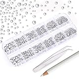 Material: Besteht aus Glas und Kunststoff, die Steinchen können sich auf fast jede Oberfläche wie Stoff, Kunststoff, Metall aufkleben lassen.