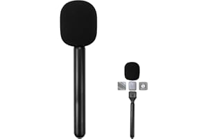 KXVXXV Drahtloser Mikrofongriff Handheld Adapter Handheld Mikrofonhalter für Rode Wireless GO I/II DJI Mic, Mikrofon Handadapter für Interviews YouTube Tiktok Vlogging