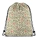 Produktbild best& Flowers Doodles_14896 3D Print Drawstring Backpack Rucksack Shoulder Bags Gym Bag for Adult 16.9"x14"