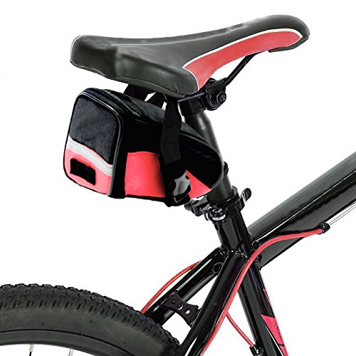 Preisvergleich Produktbild KurtzyTM Satteltasche Fahrrad Wasserresistent Rot Fahrradsattel Tasche