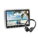 Price comparison product image MiCarBa Car DVD Player 10.1 pollici Ultra-Thin HD veicolo poggiatesta lettore DVD Monitor sedile posteriore nel sistema di intrattenimento per auto per bambini con cuffia IR a distanza (CL101DVD+H)