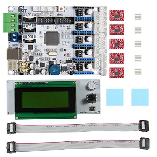 Preisvergleich Produktbild ILS - 3D Printer Motherboard GT2560 + A4988 Driver + LCD2004 Kit