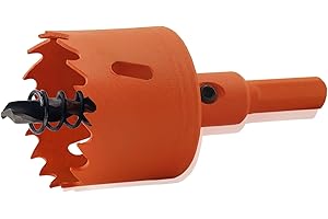 YEBOCIYO Seghe a Tazza Bimetallica 32MM per Metallo Fresa a Tazza Bi-Metallica M42 con Biella HSS per Lamiera, Alluminio Legno, PVC, Acciaio Inossidabile e Lamiera di Plastica