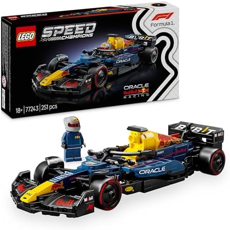 LEGO Speed Champions Auto da Corsa F1 Oracle Red Bull Racing RB20 Modello di Macchina da Collezione con Minifigure del Pilota di Formula 1, Regalo per Uomo, Donna e Adulti Fan dell'Automobilismo 77243