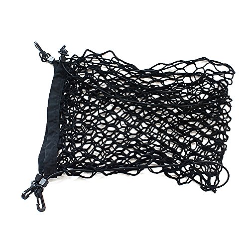 Tinksky Elastischer Nylon Gepäcknetz Kofferraum Inhaber Speicher Organizer – 90 * 30CM (Schwarz) - 7