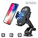 Price comparison product image Apark Wireless Car Charger Mount, Qi Fast Car Charger Air Vent Mount Phone Holder with Intelligent Sensor 360°Rotating for Samsung s9/s8/s8 Plus/S7/S6 Edge+, i-Phone XR/XS/XSMax/8/8 Plus/X - Black