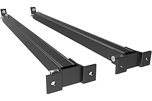 NuaSol mounting Set for Balcony Power Plant | 4 Pieces Solar Panel Mount | Elevation 30°-60° | Individually Adjustable | incl. Screws & Nuts Set |Aluminium Solar Panel Mount Flat roof | Black