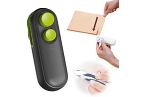 ZISWIN 2 in 1 Mini Vacuum Food Sealer for Sealing and Cutting, 2024 New Portable Rechargeable Handheld Sealer Bag Sealing Machine for Chips Snacks Plastic Bags Fresh Storage (Black, 1 PCS)