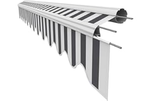 Awning Fabrics, Tent Materials, Sun Protection Awning Cover Replacement Materials, Various Colours, Including Fully Stitched Valance.