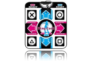 Dance Pad Mat Antideslizante resistente al desgaste, DDR USB Dance Pad Controller con cable USB, Fitness Body Building Dancing Mat Compatible con PC Windows 98/2000 / XP / 7