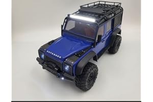 JOYSOG LED Scheinwerferabdeckung Schutzgitter für Traxxas 1/18 TRX4M Defender RC Auto, Nylon Schutznetz Mesh verhindern Kratzer mit Schraubendreher