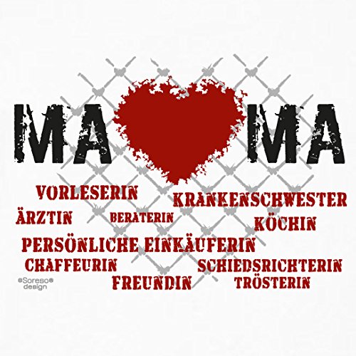 Geschenk-Set : Kissen mit Urkunde : Herz Mama : Persönliche Geschenkidee Muttertag Muttertagsgeschenk Geschenk idee Dekokissen inkl. Füllung Farbe:weiss - 2