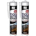 Roof and Gutter Sealant, Sealant and Adhesive for Roofing, Waterproof Roof Repair, Repairs on all Exposed Surfaces, Black