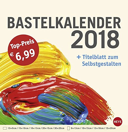 Preisvergleich Produktbild Bastelkalender groß champagner - Kalender 2018