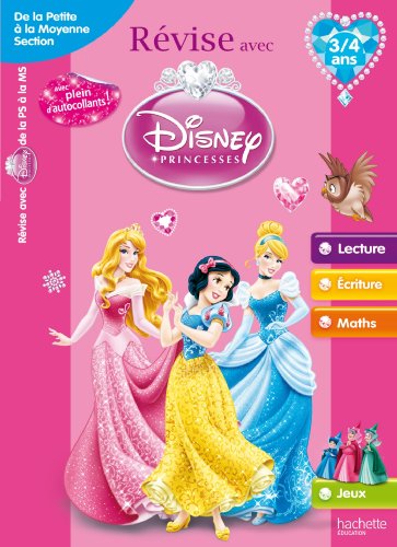 Télécharger Révise avec les Princesses - De la petite à la moyenne section de maternelle 3/4 ans Livre PDF Gratuit