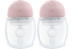 Chicco Tiralatte Elettrico Indossabile Portatile Doppio, Tira Latte Neonati Elettrico Compatto e Discreto, Pratico e Confortevole, 3 modalità e 10 livelli, Ricaricabile con cavo USB-C incluso