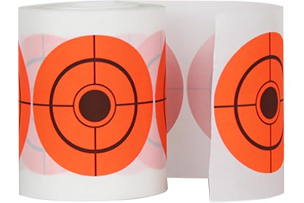 Atflbox 500 Pcs par Paquet Stick on Targets 4 cm Cible Paster Papier Autocollants pour Tir Orange