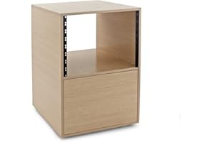 Armario rack de estudio 8U de Gear4music Wood H-76cm W-52cm D-47cm