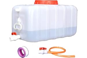 GQZJY Réservoir d'eau en Plastique de 100 gallons Grand réservoir d'eau avec Robinet pour Voyage, randonnée, Camping-Car, Urgence(Size:30L)
