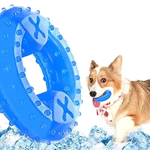 NWK Freezable Pet Teether Cooling Chew Toy for Dogs Teething Toy for Puppies, Fit with Treats