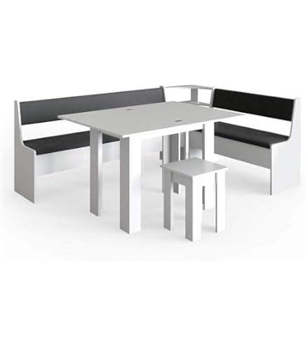 Panca Angolare K Koma In Legno Di Pino - Ecopelle Beige 100x120cm - Foto 5