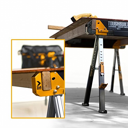 1 Paar Toughbuilt C700 Arbeitsbock Sägebock höhenverstellbar bis 1.300 kg belastbar - 5