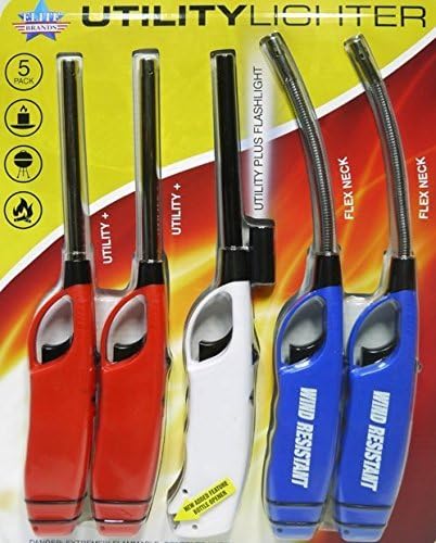 Multi-purpose Gas Utility Lighters for BBQ Kitchen Fireplace Grill by Utility Lighter
