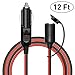 Produktbild KFZ Verlängerungskabel 3.5M 12/24V Auto Verlängerungskabel 15A Auto Zigarettenanzünder Buchse Stecker Ladegerät Adapter für Auto, LKW Lieferwagen, Wohnmobil Kfz Geräte und mehr
