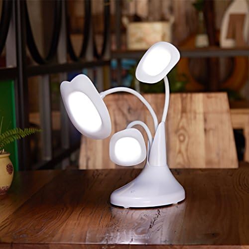 Touch Table Lamp,LED Morning Glory Desk Lamp USB Charging Three-Speed Dimming Light 360° Rotation Night Light With 3 Light Sources