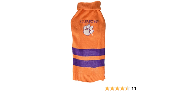 clemson dog sweater