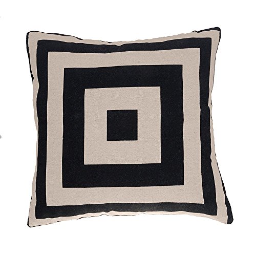 Preisvergleich Produktbild VWH Schwarz Weiß Streifen Kissenbezug, Kissenhülle für Sofa dekoration