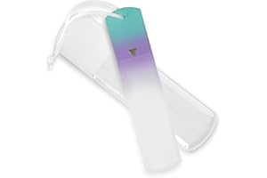 Glasfußfeile, Fußschaber und Fußraspel von Bona Fide Beauty - Premium Fersenfeile aus tschechischem Glas